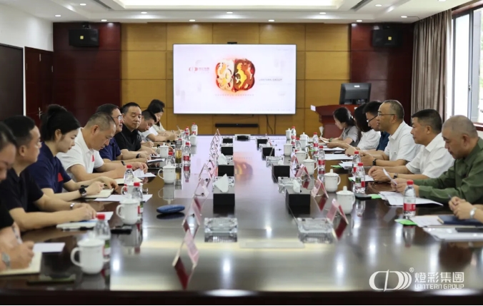 省知识产权保护中心杨波书记一行莅临灯彩集团，开展海外维权援助现场办公